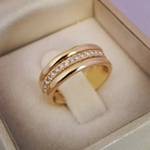 Sarah - Vintage Zirconia Inlaid Ring - Jewels Heaven