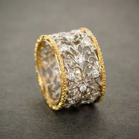 Mika - Vintage Zirconia Ivy Ring - Jewels Heaven