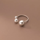 Adjustable Triple Freshwater Pearl Ring - Jewels Heaven