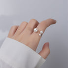 Adjustable Triple Freshwater Pearl Ring - Jewels Heaven
