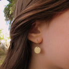 Antique Style Gold Coin Drop Earrings - Jewels Heaven