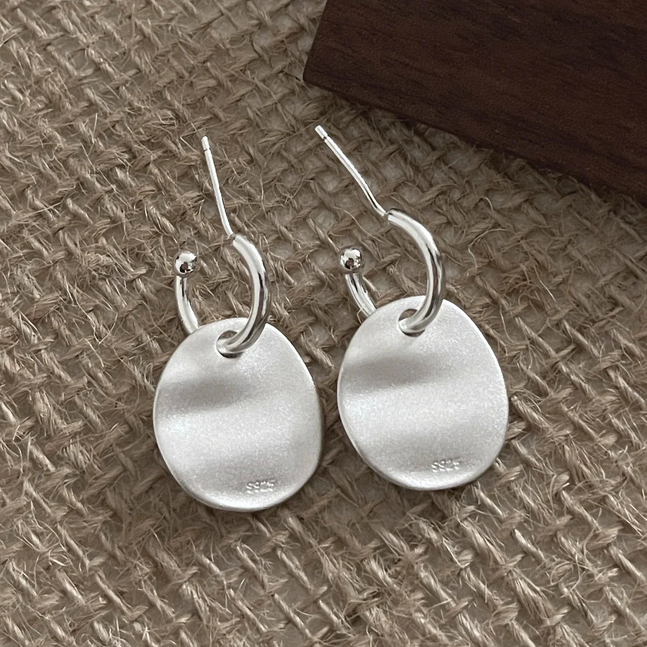 Minimalist Sterling Silver Pebble Earrings - Jewels Heaven
