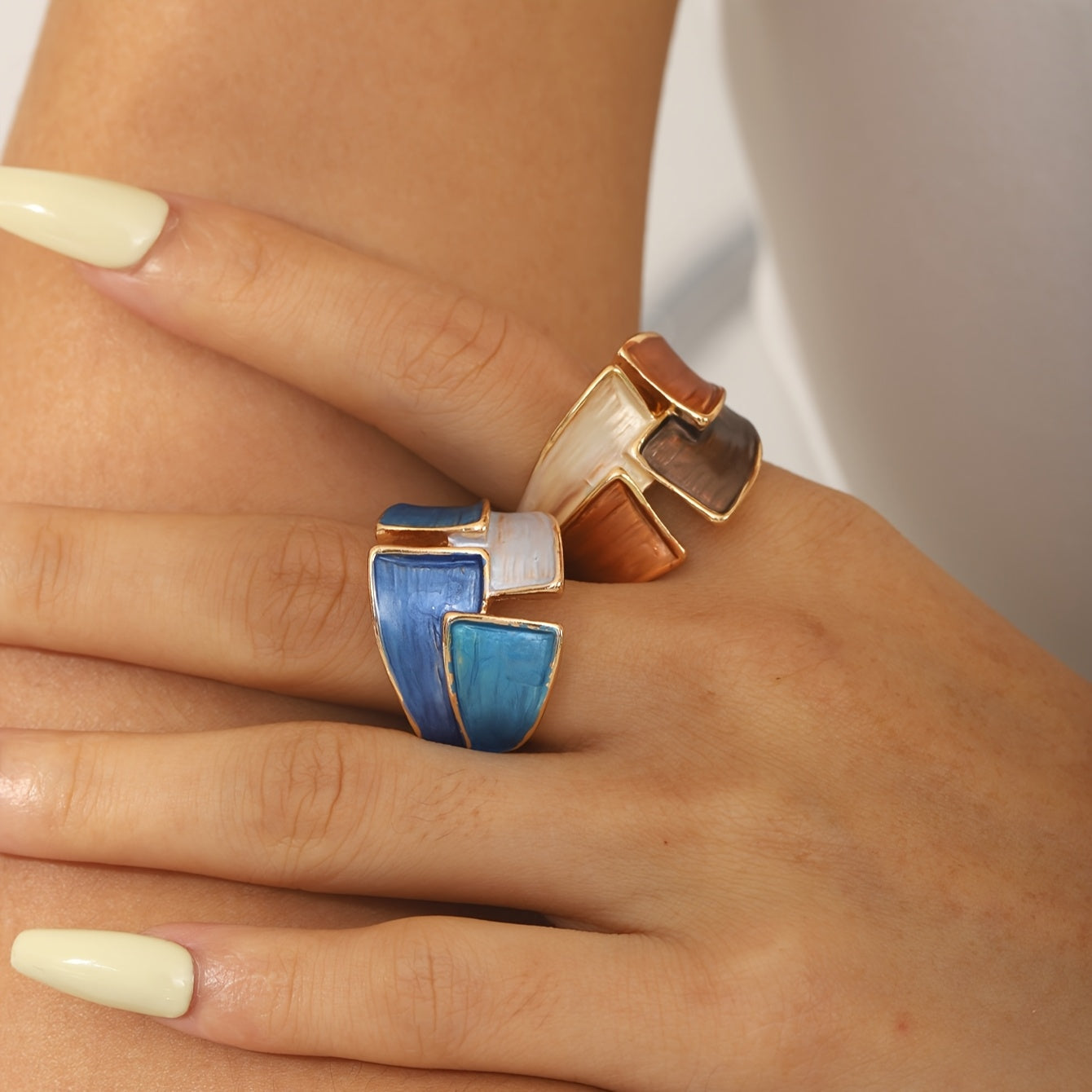 Vintage Hand-painted Ring - Jewels Heaven