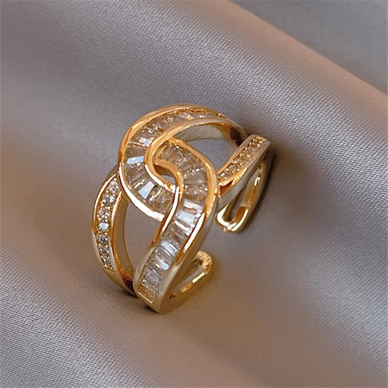 Unity - Knotted Elegant Adjustable Ring - Jewels Heaven