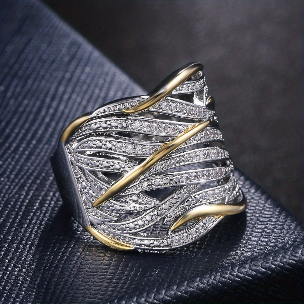 Elegant Multilayer Twisted Ring - Jewels Heaven