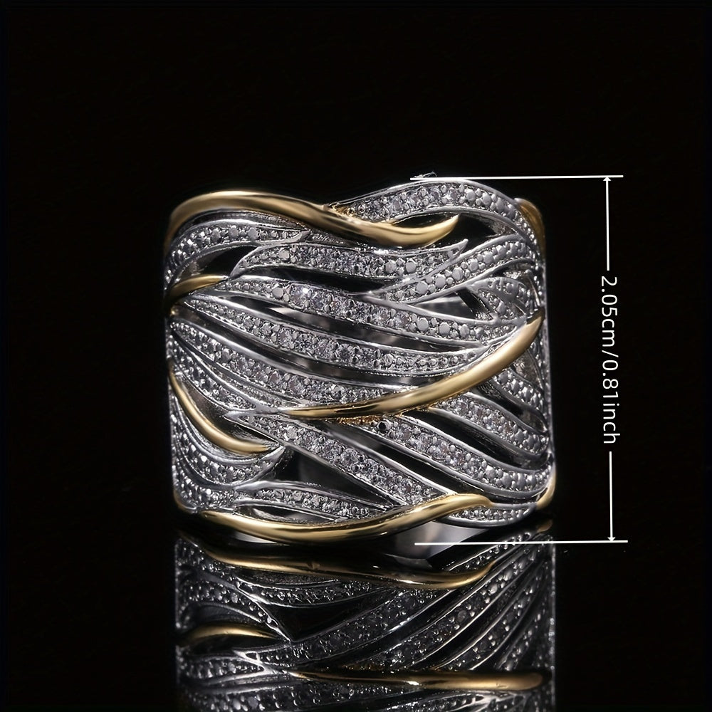 Elegant Multilayer Twisted Ring - Jewels Heaven